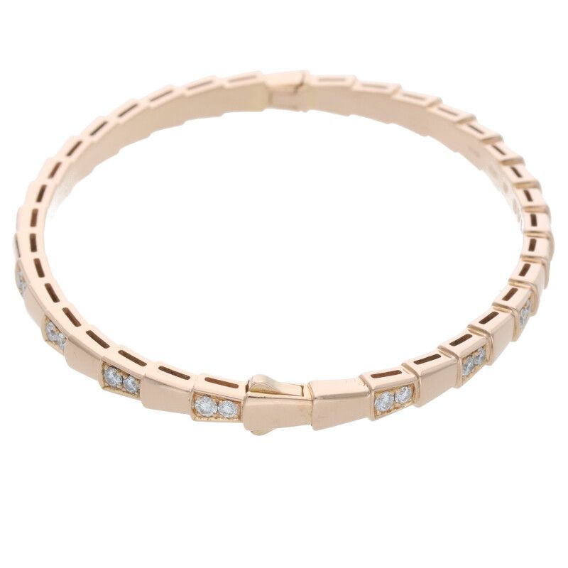 Bulgari Serpenti 18K Yellow Gold Diamond Bracelet Men's M