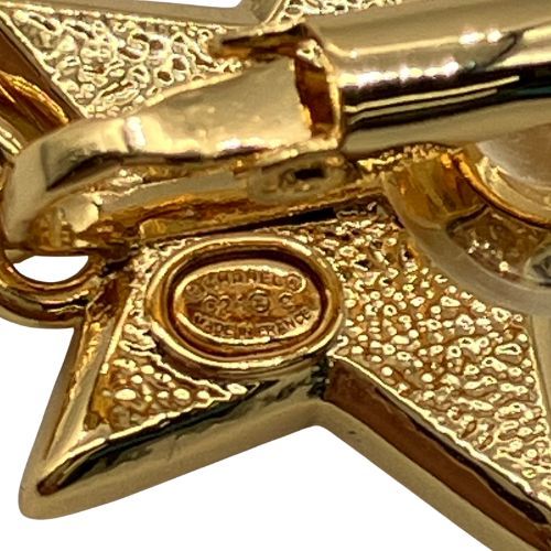 Chanel Earrings Metal Coco Mark Star Gold
