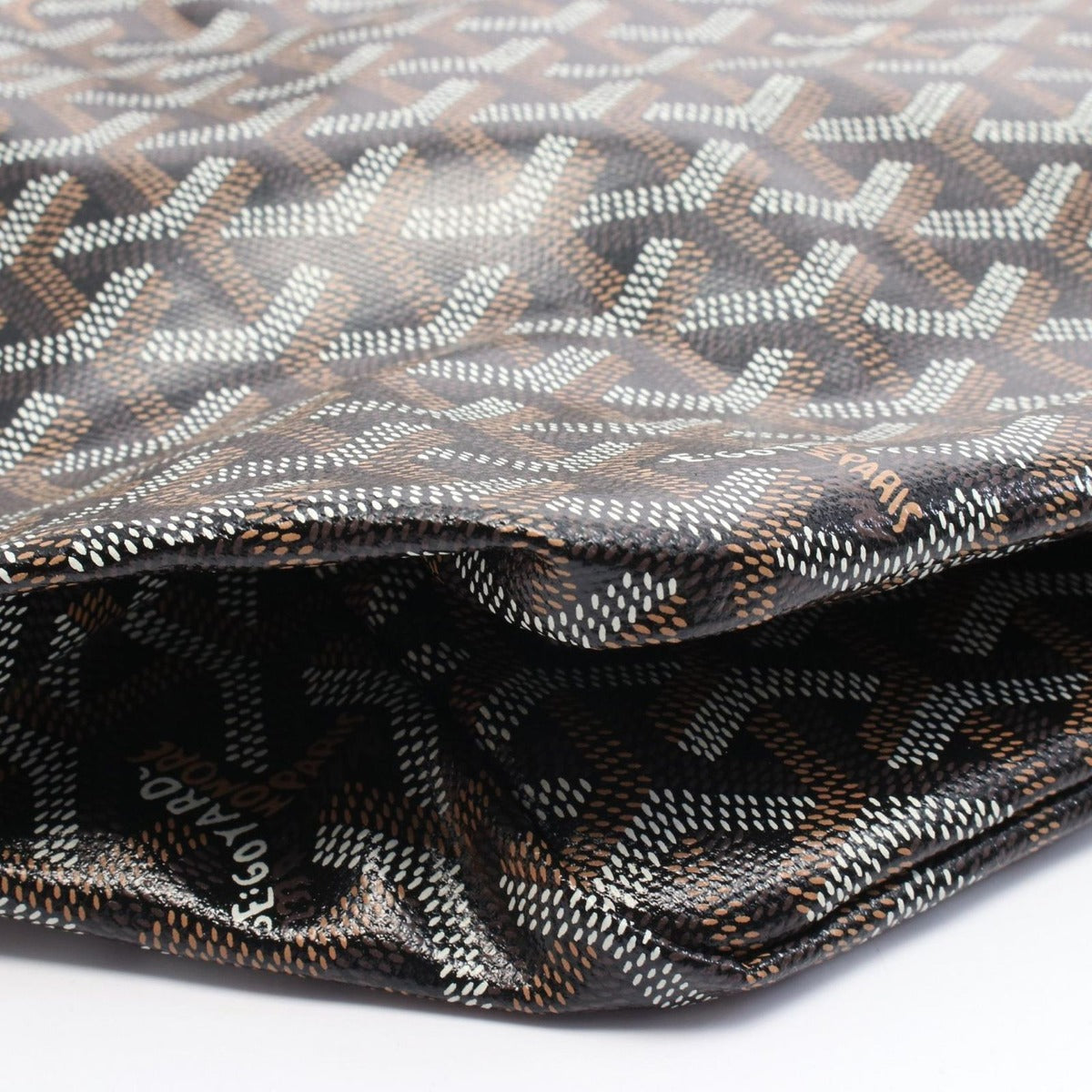 Goyard Tote Saint Louis PM Black Canvas Leather Multicolor — view 6