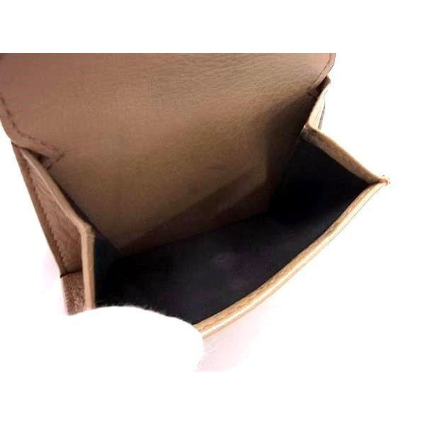 Balenciaga Wallet Paper Mini Beige Leather Trifold — view 7