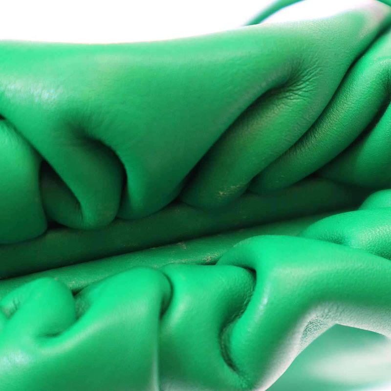 Bottega Veneta the Pouch Leather Mini Clutch Shoulder Bag Green