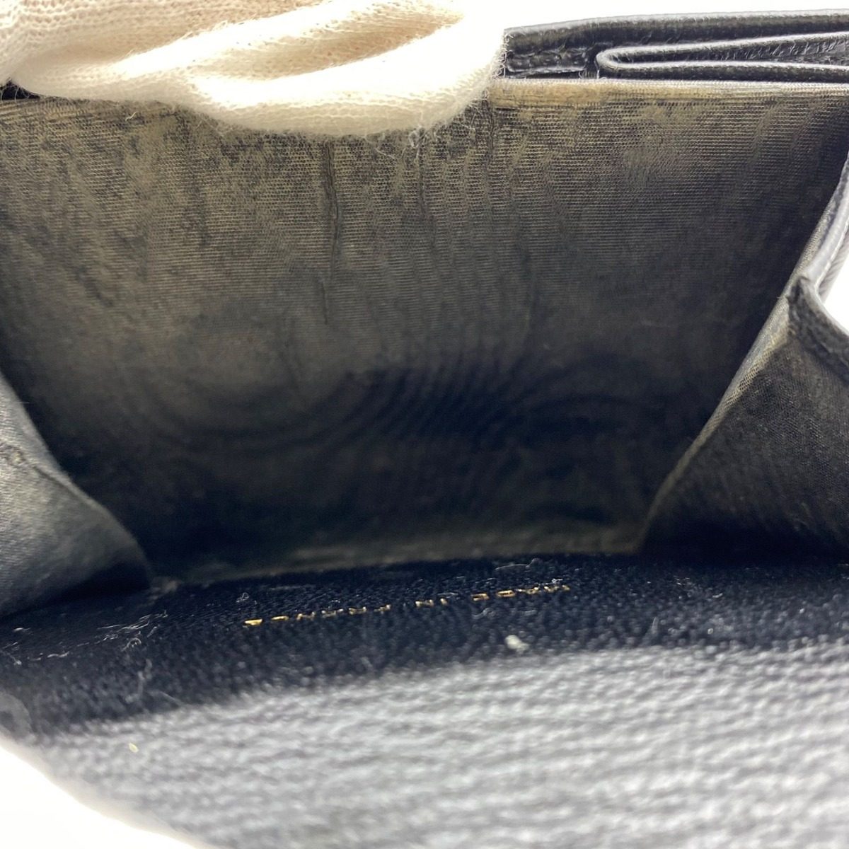 Chanel Wallet Bifold Hook Compact Leather Black CC Logo — view 16