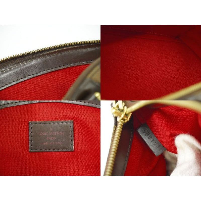 Louis Vuitton Verona PM Damier Ebene Tote Handbag Brown — view 9