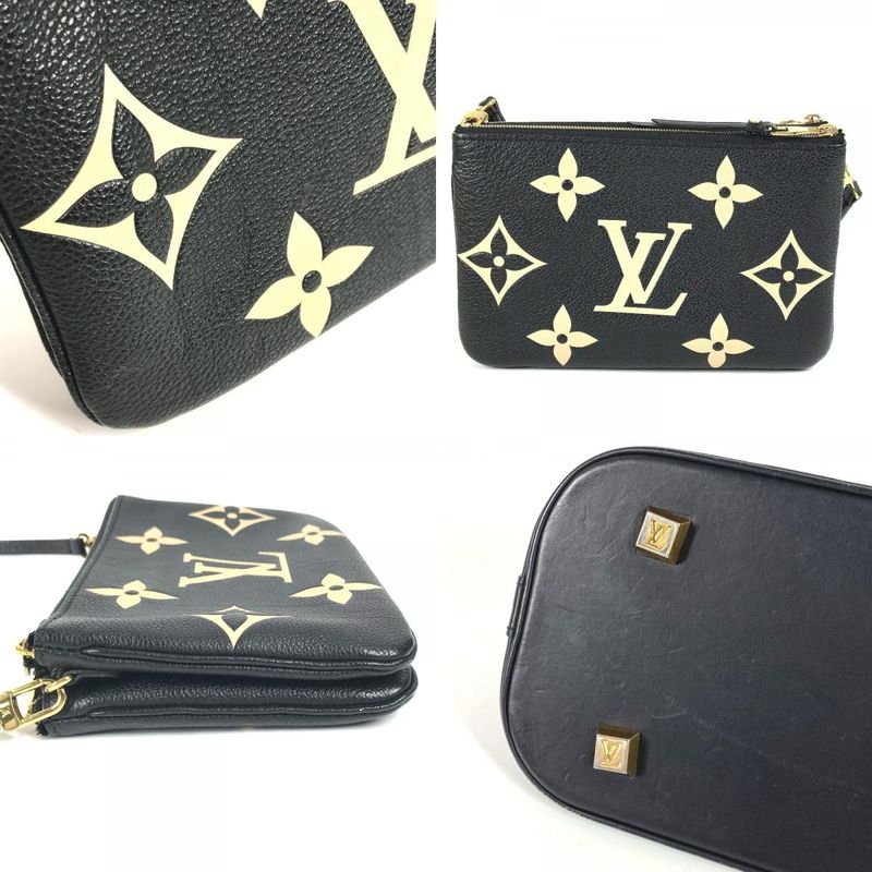 Louis Vuitton Shoulder Bag Pochette Double Zip M80787 Monogram Empreinte
