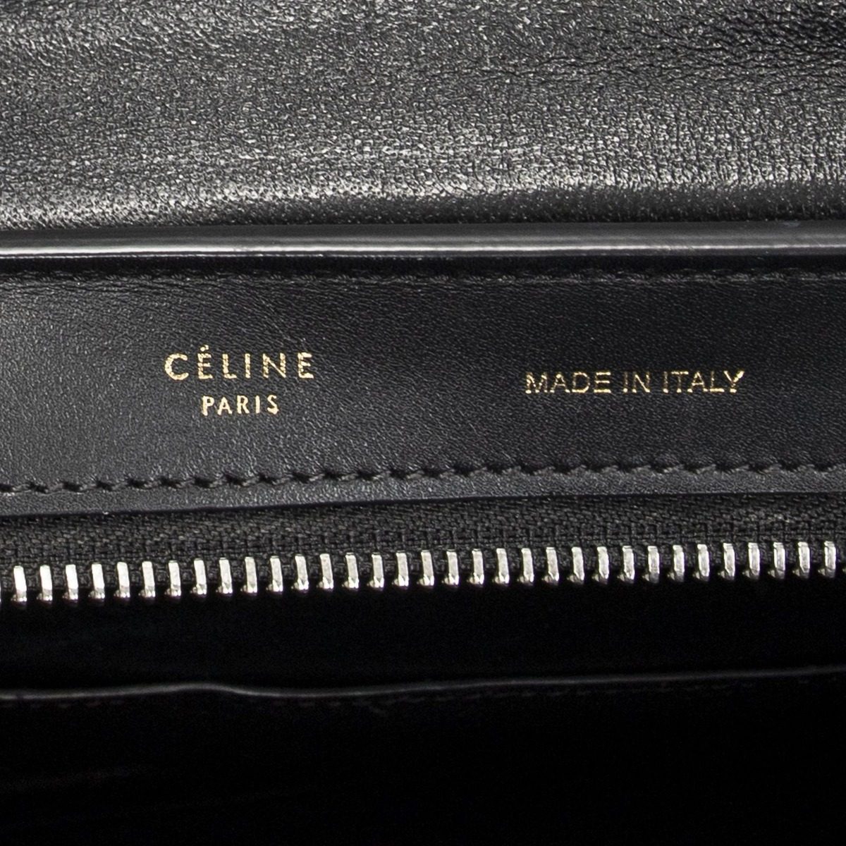 Celine Small Tricolor Trapeze Black Red Calfskin Leather Messenger Bag — view 10
