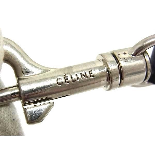 Celine Leather Shoulder Strap For Bag Belt Black — view 4