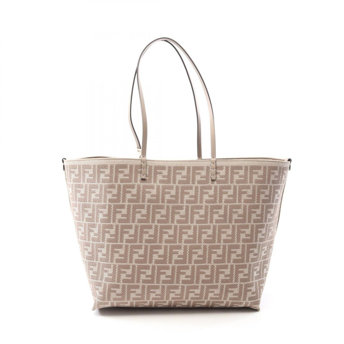 Fendi Tote Large Roll Gray Canvas Leather — view 5