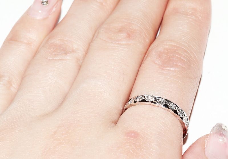 Chanel Ring 18K White Gold Diamond 18P (approx 034ct) Coco Crush Ring Mini