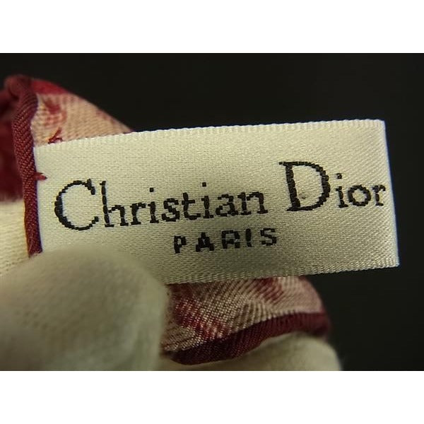 Christian Dior Scarf Trotter Red 100% Silk — view 5