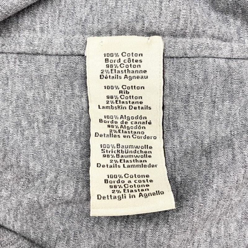 Hermes Short Sleeve T-Shirt Mini Patch Metalerie Au Carré Size S Cotton Gray