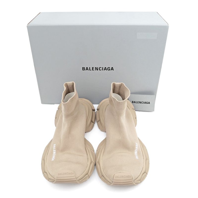 Balenciaga 3XL Knit Socks Sneakers - 758483 Beige Size 27.5 Men's Shoes