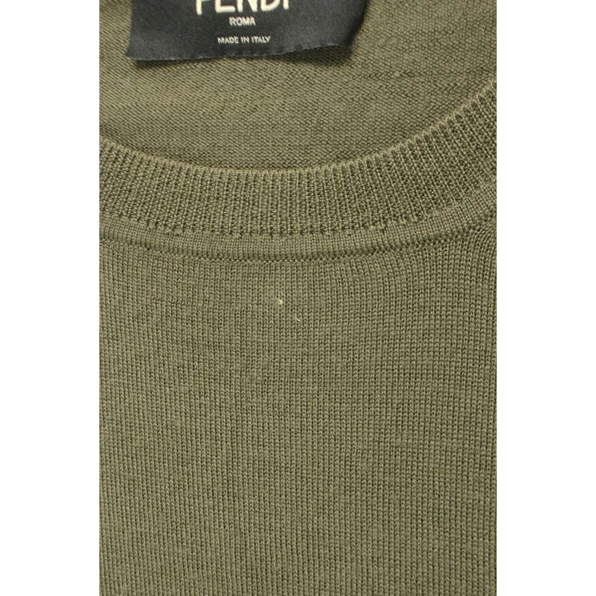Fendi Frog Embroidery Crew Neck Knit 44 — view 3