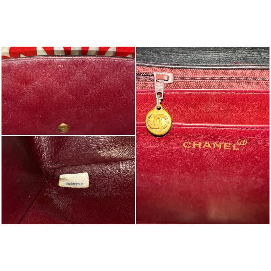 Chanel Big Quilted Vintage Shoulder Black Handbag — view 10
