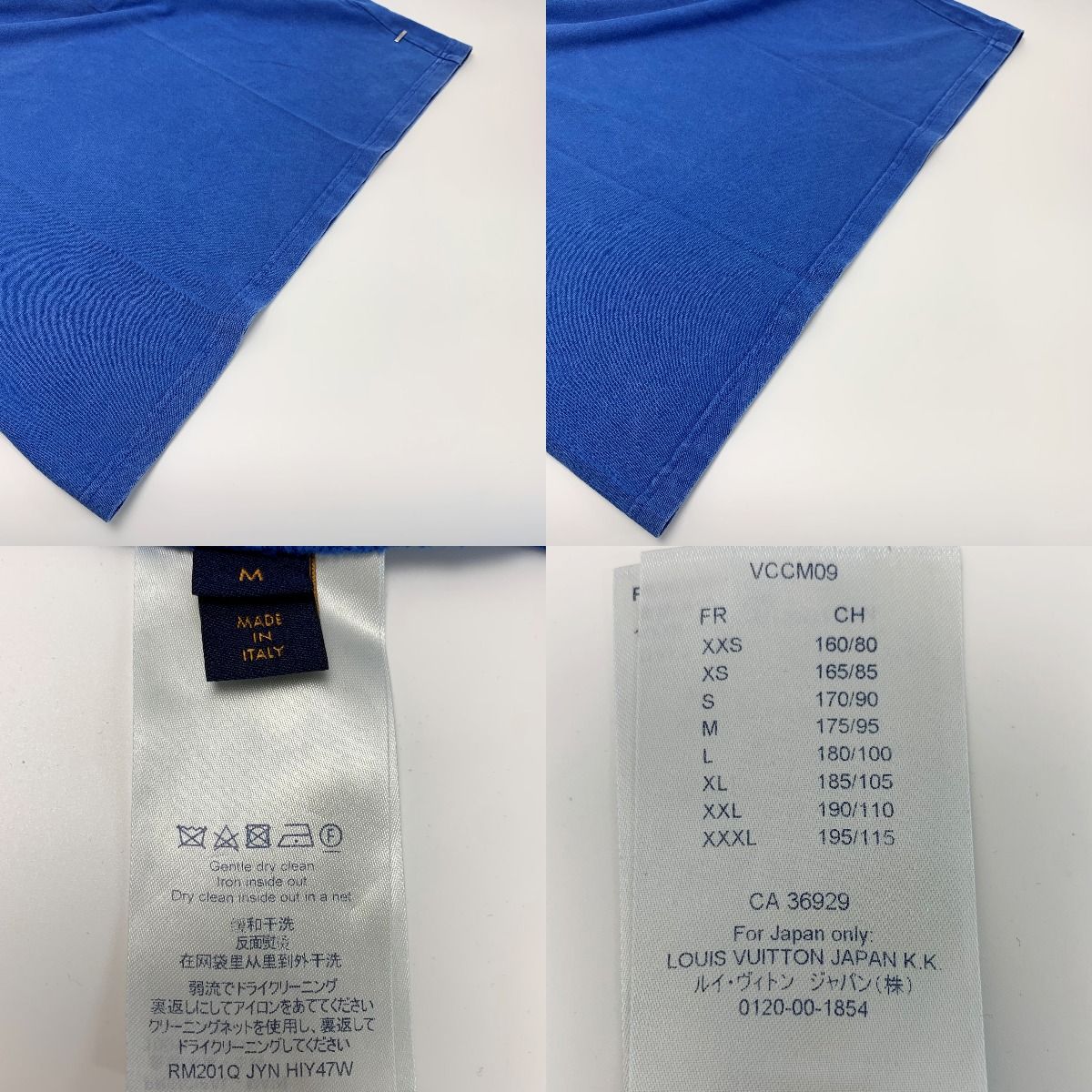 Louis Vuitton Rm201q Jyn Hiy47w Blue Men's Clothing Size M