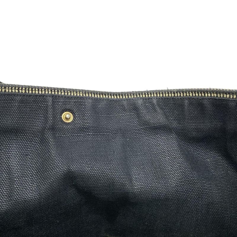 Saint Laurent Paris Rive Gauche Tote Bag 499290 Ivory And Black Leather