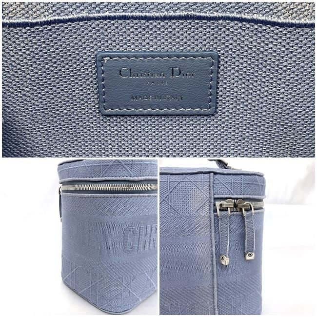 Christian Dior Handbag Vanity Bag Light Blue