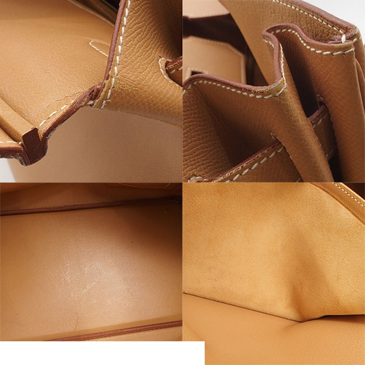 Hermes Birkin 40 Natural Gold Courchevel Handbag — view 8