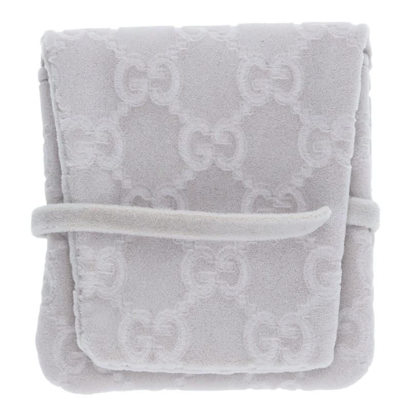 Gucci Blanched G Black Coated Silver Ring Men's 13.5 15