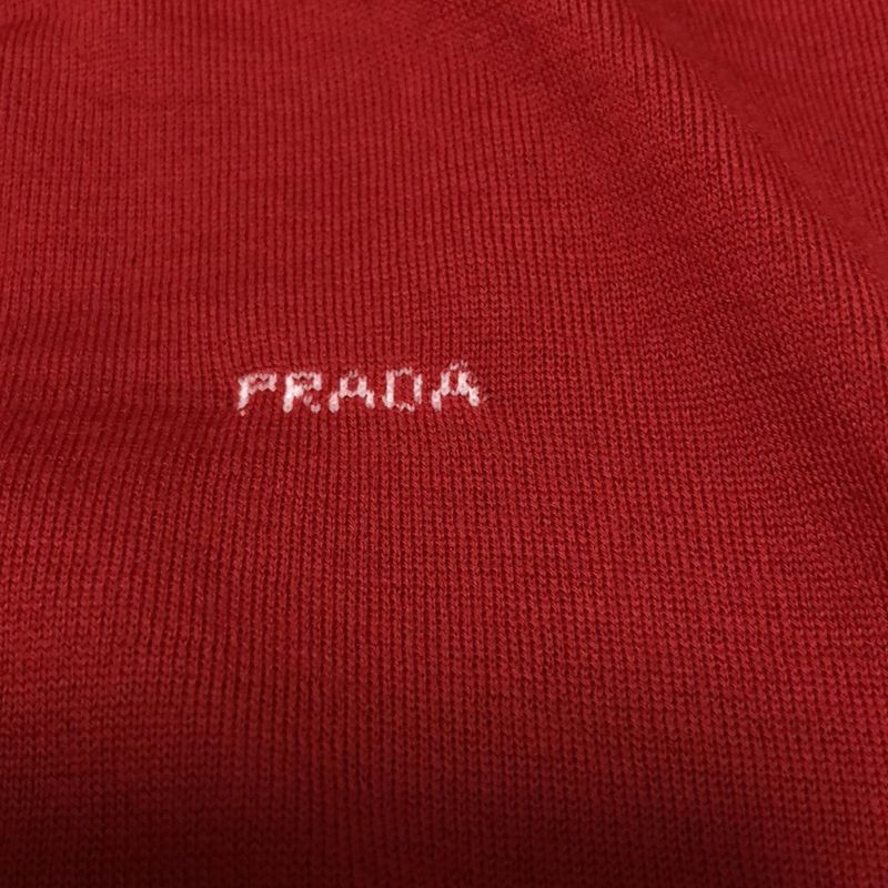 Prada Short Sleeved Sweater Size 40 M Women - Red