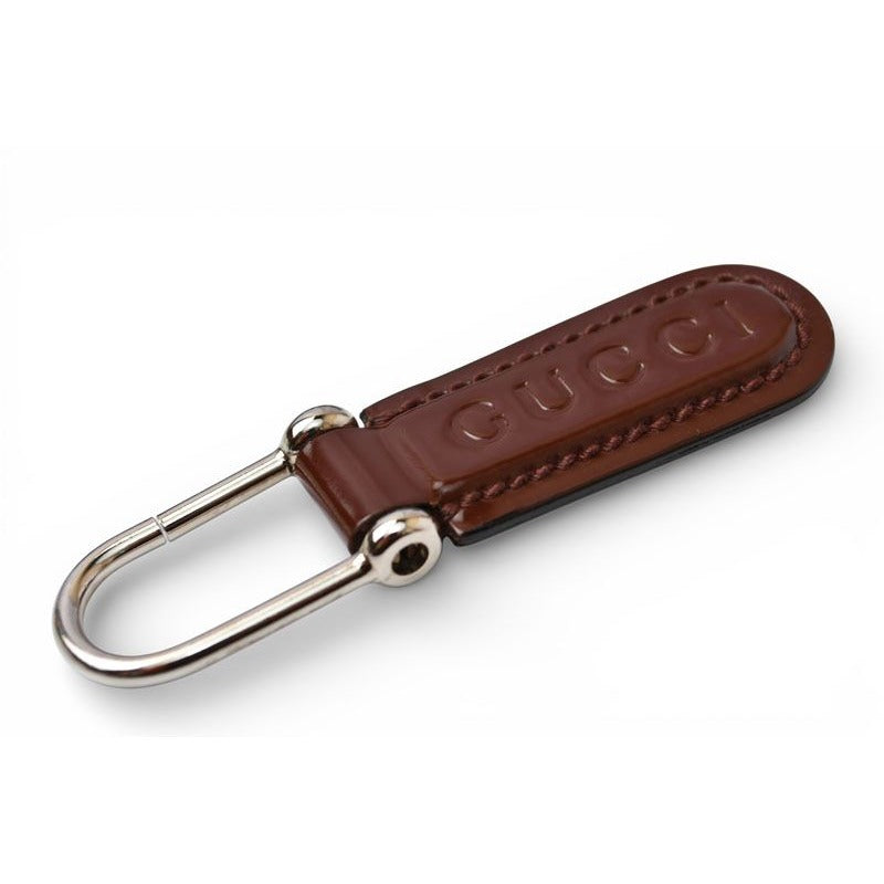Gucci Key Ring Holder Vintage 042 1569 Silver Brown — view 4