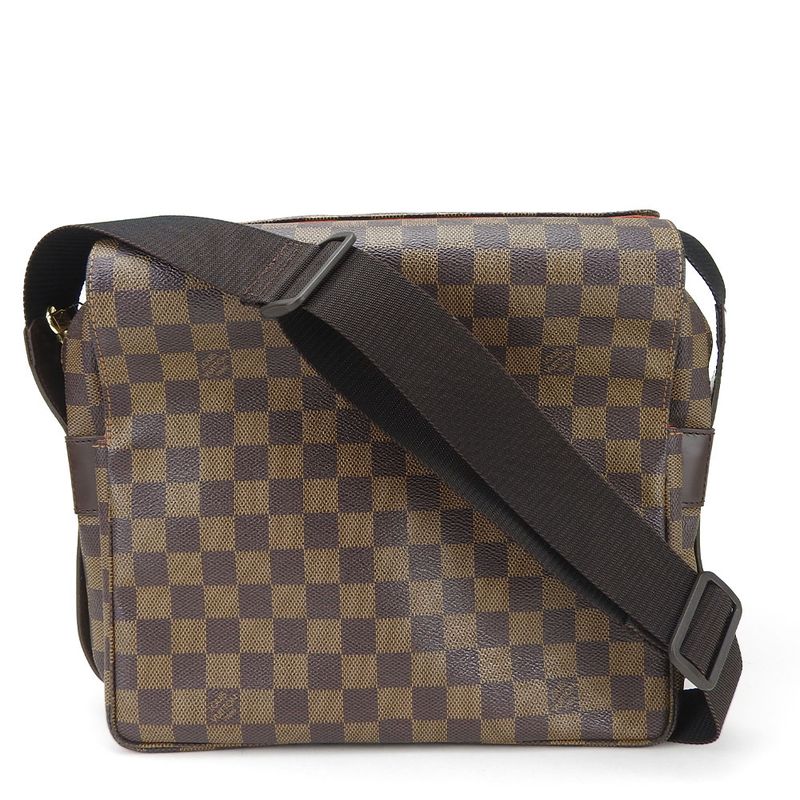 Louis Vuitton Naviglio Shoulder Bag N45255 Damier Canvas Brown Diagonal Men