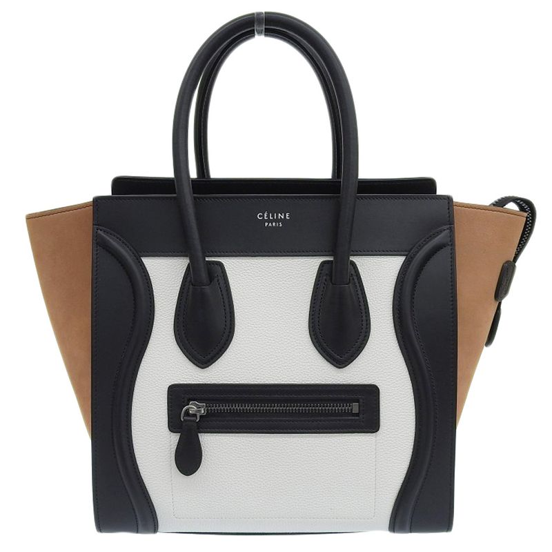 Celine Luggage Micro Shopper Handbag