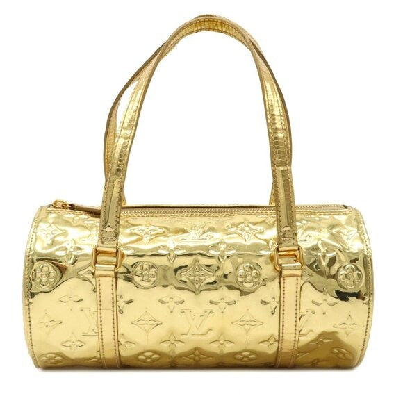 LOUIS VUITTON Limited Edition Gold Papillon Monogram Shoulder Bag LV