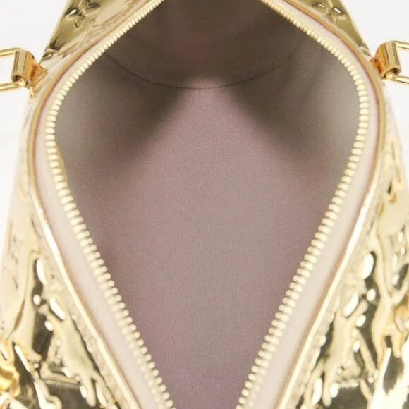 LOUIS VUITTON Limited Edition Gold Papillon Monogram Shoulder Bag LV