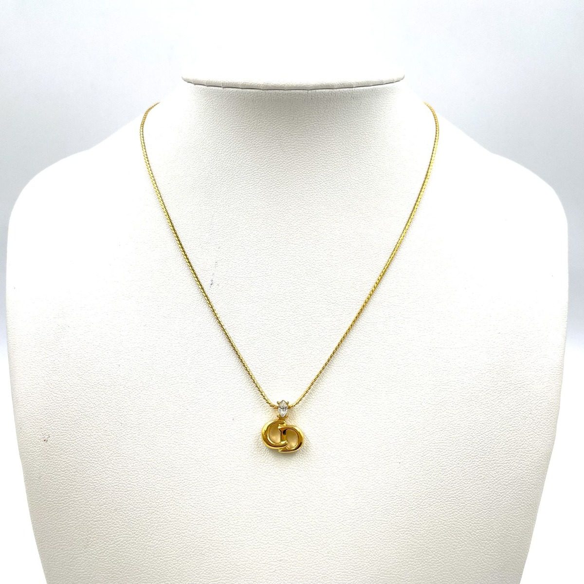 Dior Cdlogo Gold Plated Necklace — view 8