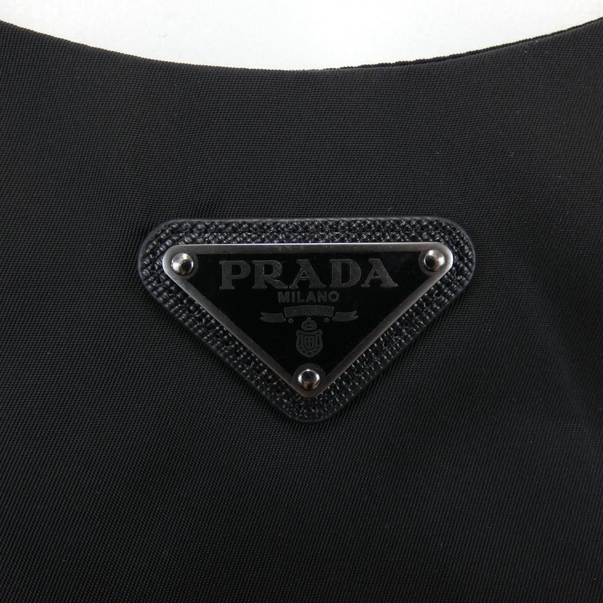 Prada Triangle Logo Gabardine Sleeveless Dress — view 6