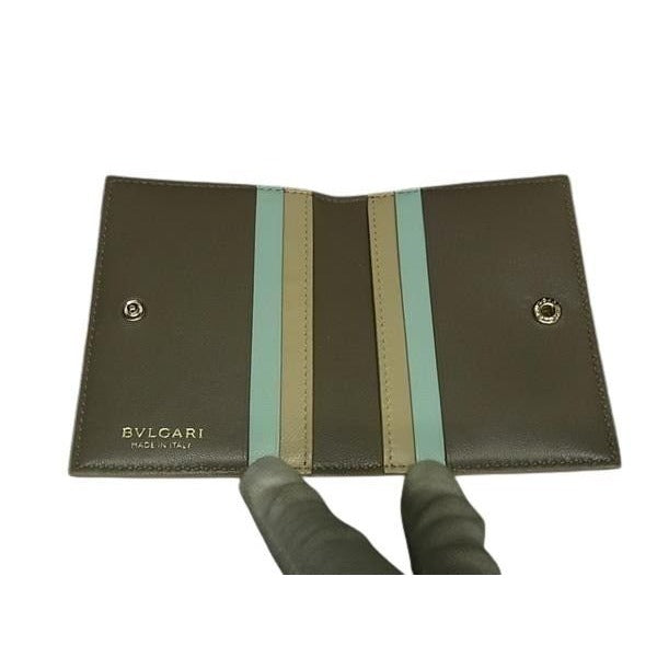 Bvlgari Card Case Serpenti Beige Leather — view 4