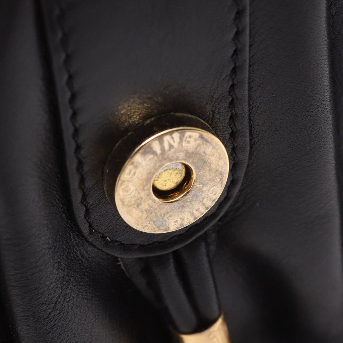 Celine Shoulder Bag Black Leather Macadam B — view 15