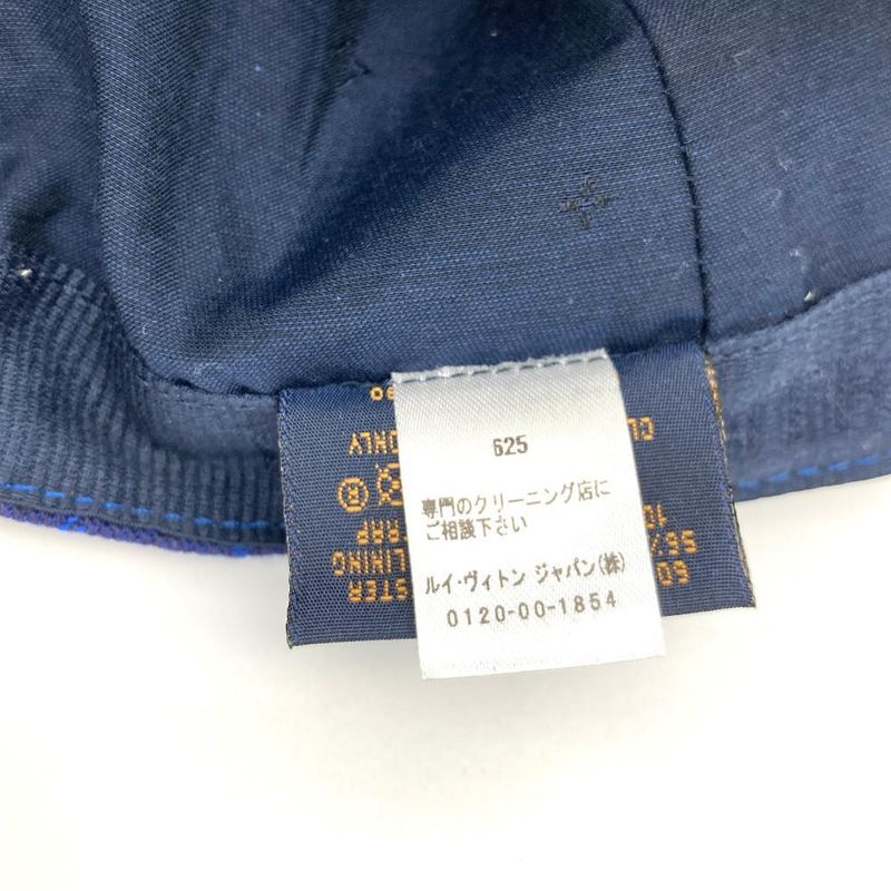 Louis Vuitton Monogram Essential Cap Cotton Polyester M77590 Blue L 60cm