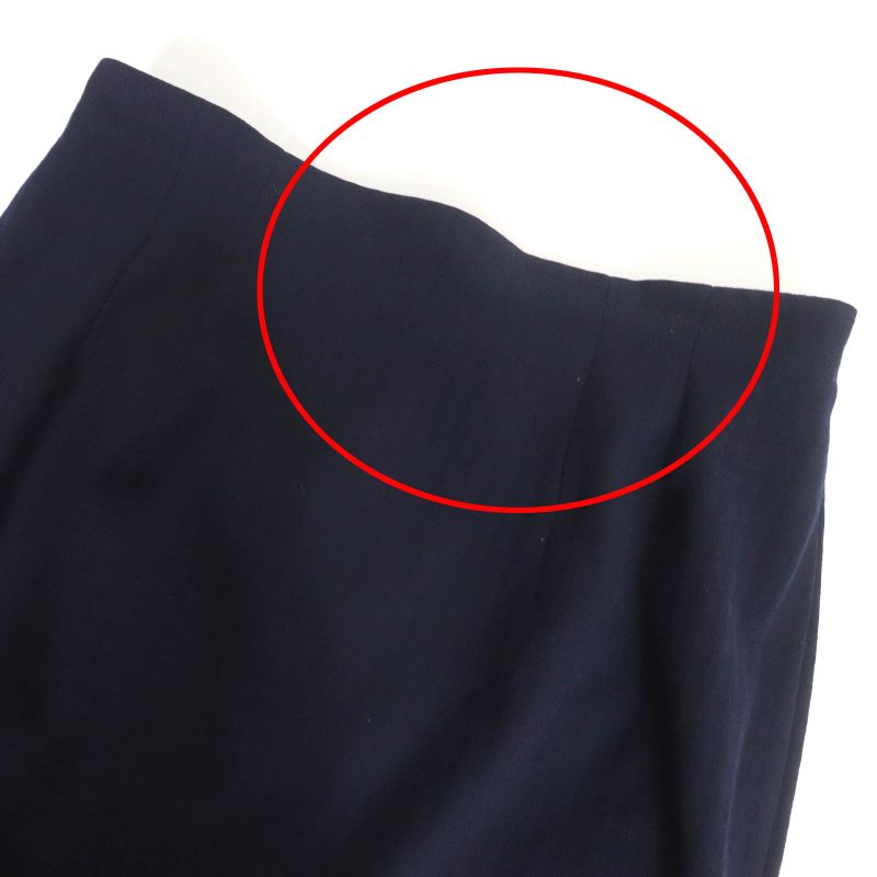 Christian DIOR Vintage 100% Wool Jacquard Jacket/tight Skirt Setup Dark Navy 13