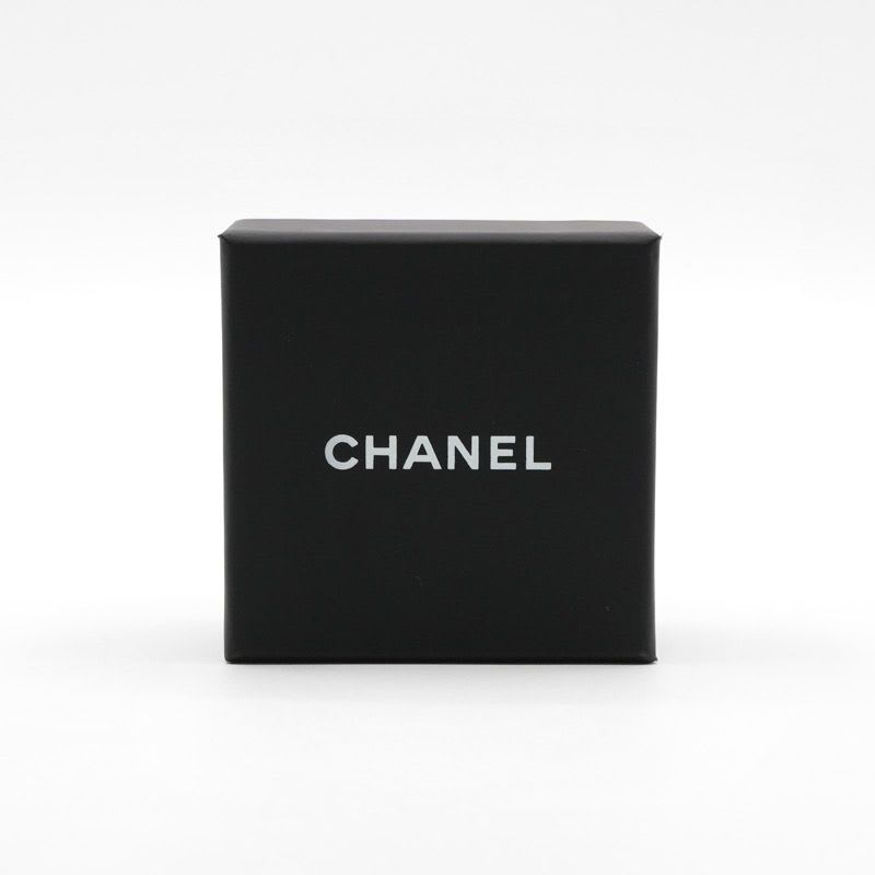 Chanel Earrings Silver Coco Mark Circle