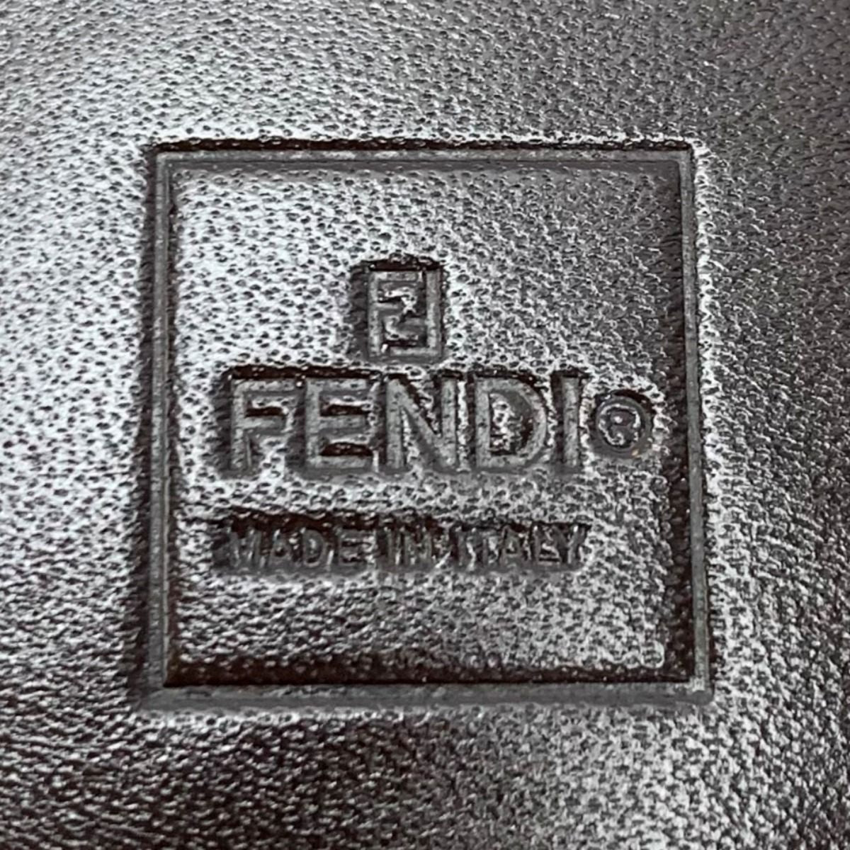 Fendi Zucca 2289-10162-099 Dark Brown Quadruple Key Case Men's Women's