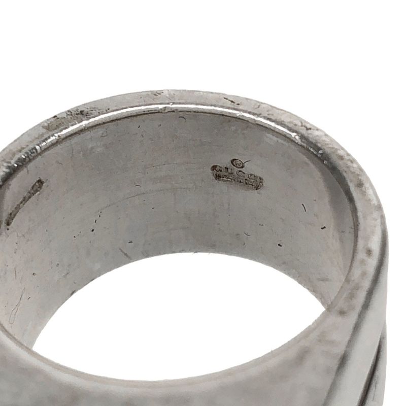 Gucci G Motif Square Signet Ring Silver About Size 16