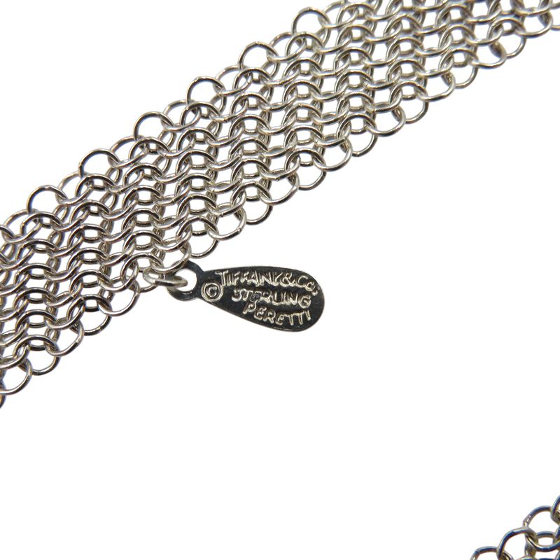 Tiffany & Co Elsa Peretti Mesh 925 Silver Necklace 0076 Tiffany & Co