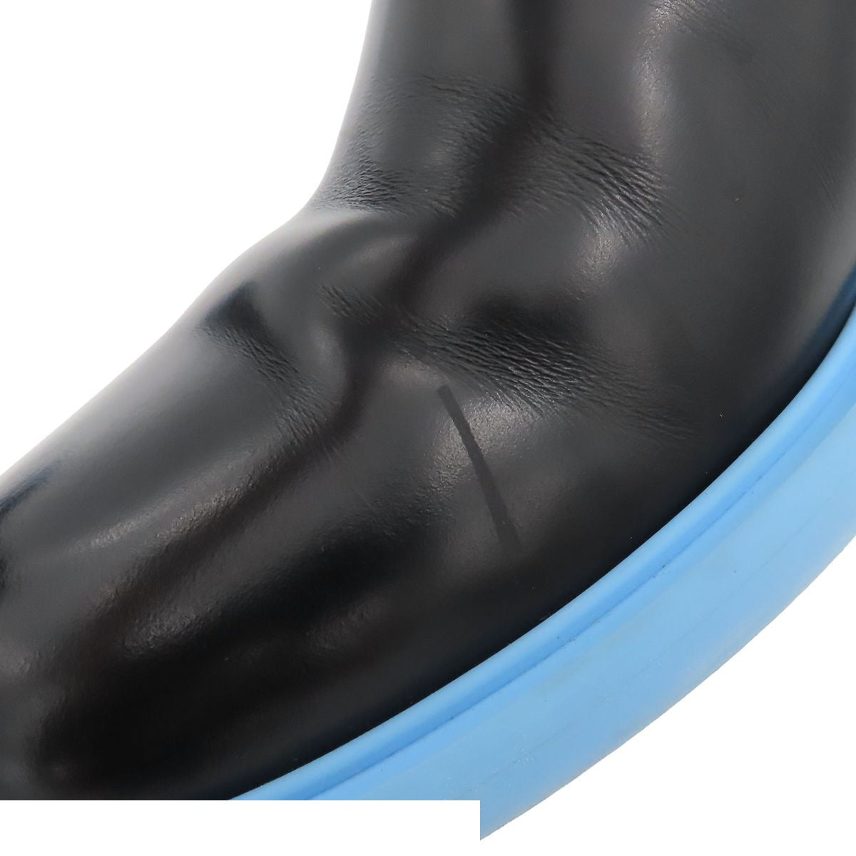 Louis Vuitton Monogram Dimension Line Side Gore Boots Black Sky Blue Leather 7 — view 8