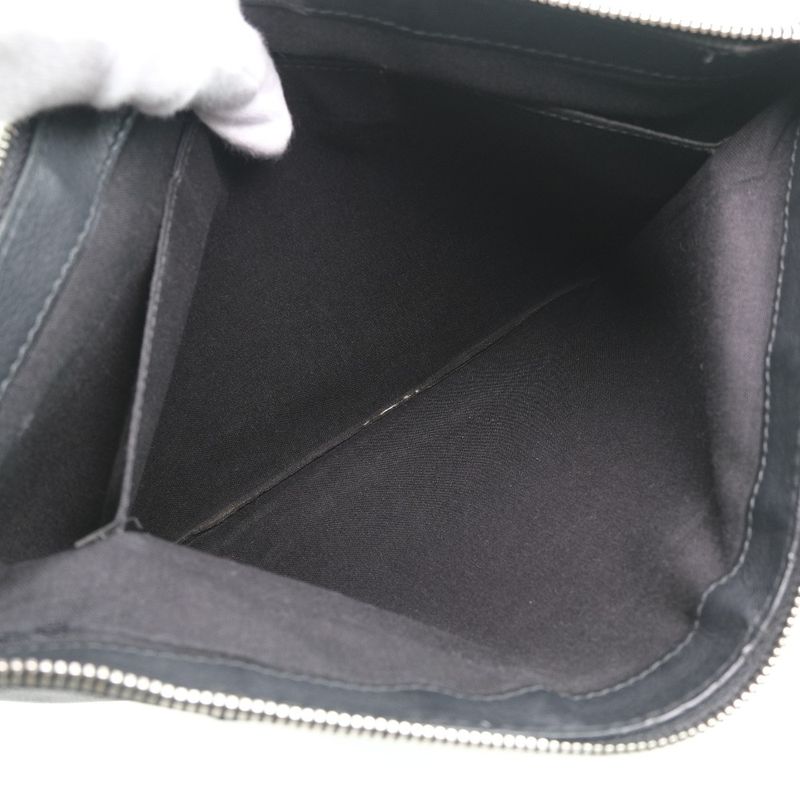Balenciaga Navy Clip M Clutch Bag 37373 Calf Black Unisex Second Bag