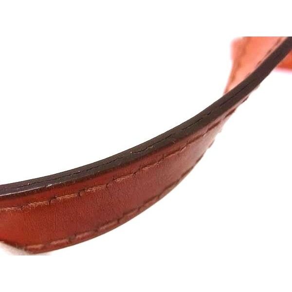 Louis Vuitton Leather Bag Strap Shoulder Orange — view 6