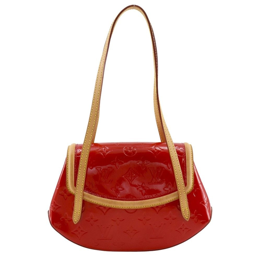 Louis Vuitton Biscayne Bay PM Monogram Vernis Red Tote Bag
