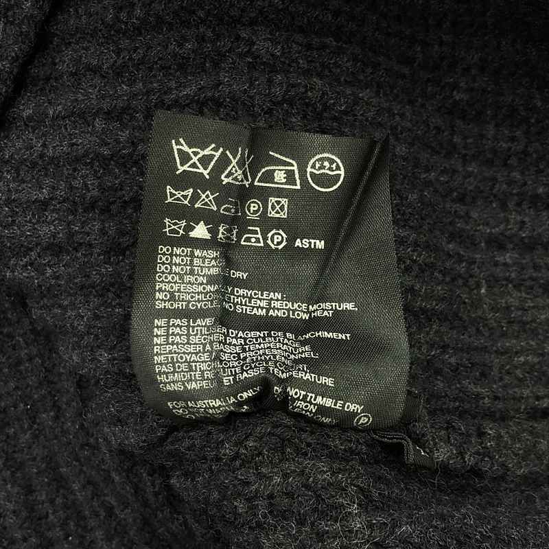 Prada Sport | Wool Ribbed Elbow Patch Knit | 46 | Charcoal Gray | Men's