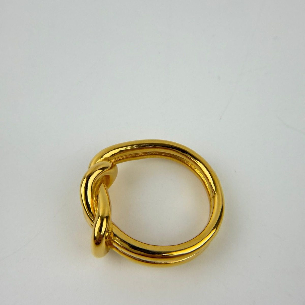 Hermes Scarf Ring Gold Vintage — view 10