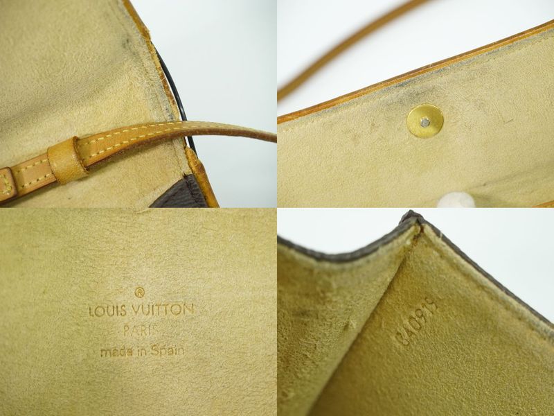 Authentic Louis Vuitton LV Pochette Twin PM Monogram 2WAY Shoulder Bag Brown