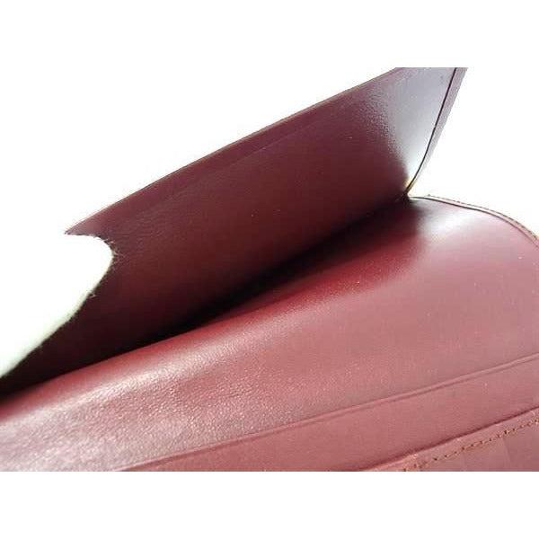 Cartier Wallet Must Line Bordeaux Leather Bifold Long — view 5