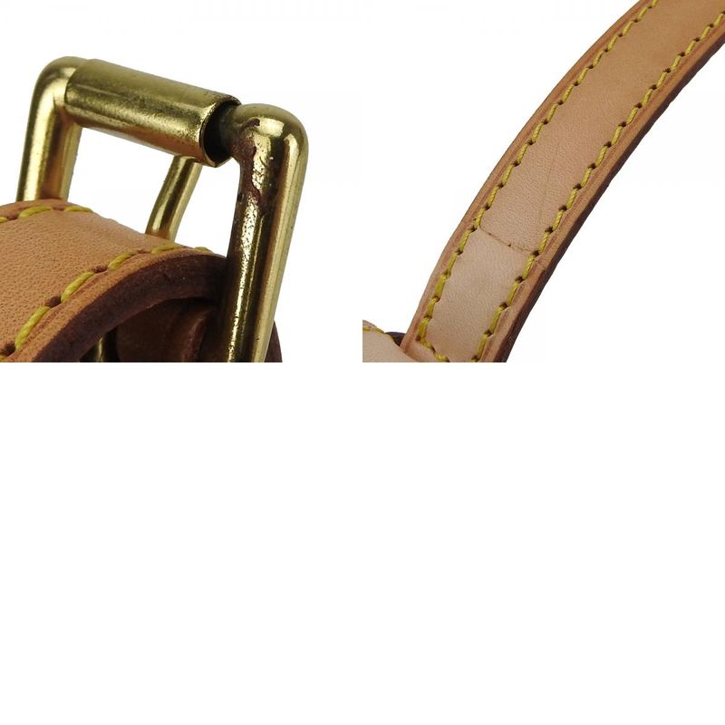 Louis Vuitton Shoulder Strap Nubuck Leather Beige Gold Hardware Adjustable