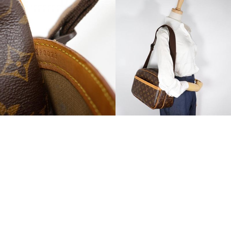 Louis Vuitton Reporter PM M45254 Monogram Canvas Brown Sp0023 Ladies Shoulder