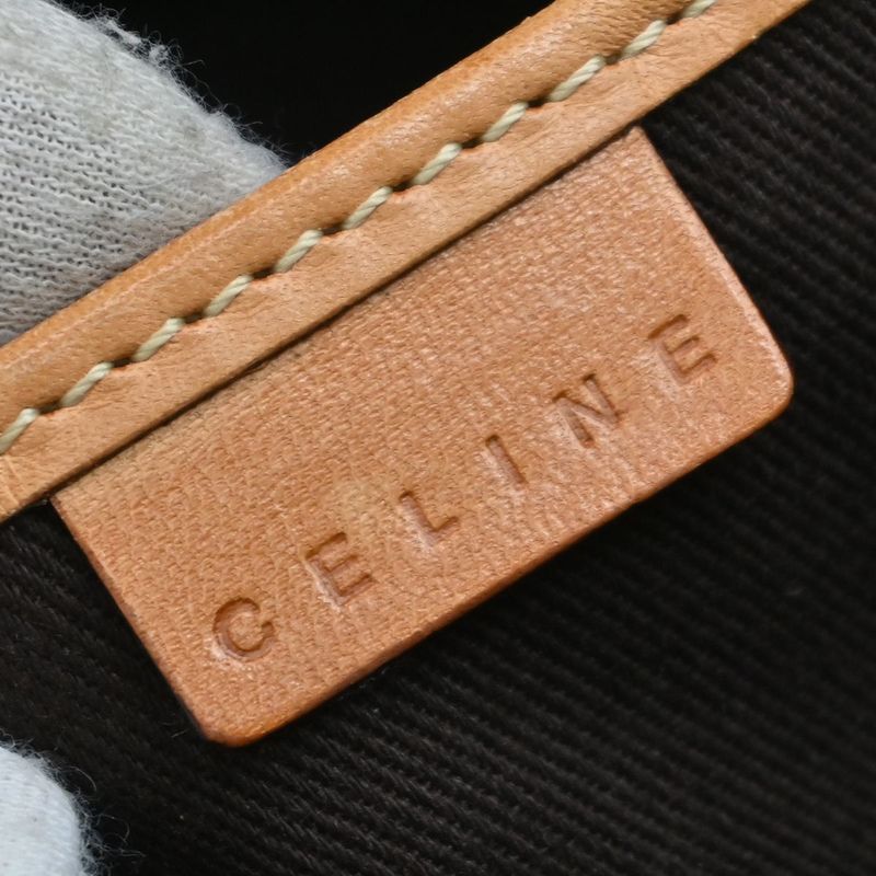 Celine Shoulder Tote Bag PVC Leather Brown 69ka948