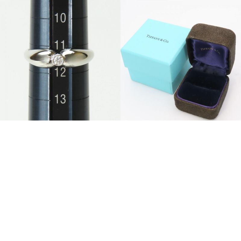 Tiffany & Co Ring - Ring Double Tee A Dos Lop Pt950 Diamond Approx 4.9g